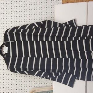 Ces Femme open front duster lenth sweater NWOT